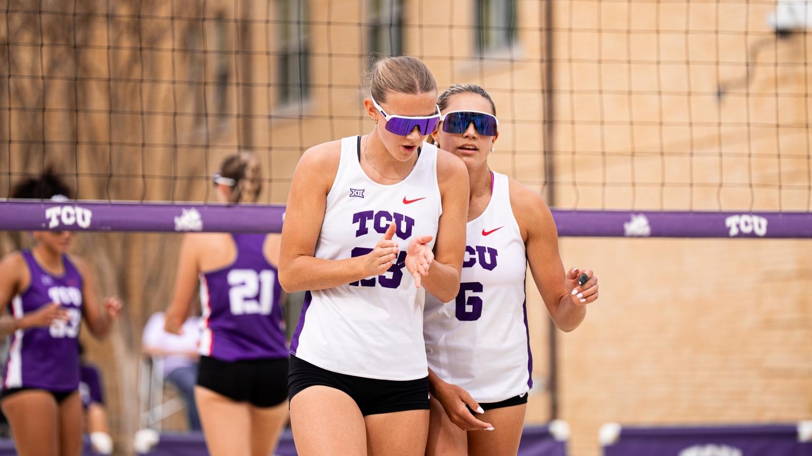 Anhelina Khmil celebrating at Purple & White scrimmage