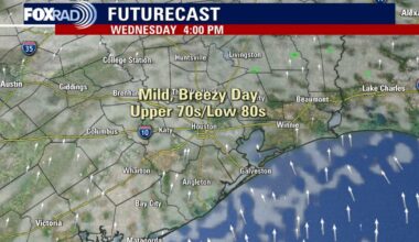 Houston weather: Spring-like temperatures Wednesday in the 80s