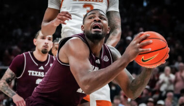 Aggies trailing Rebels in 2nd half