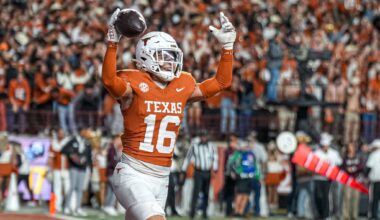 Where does Texas' Michael Taaffe rank?