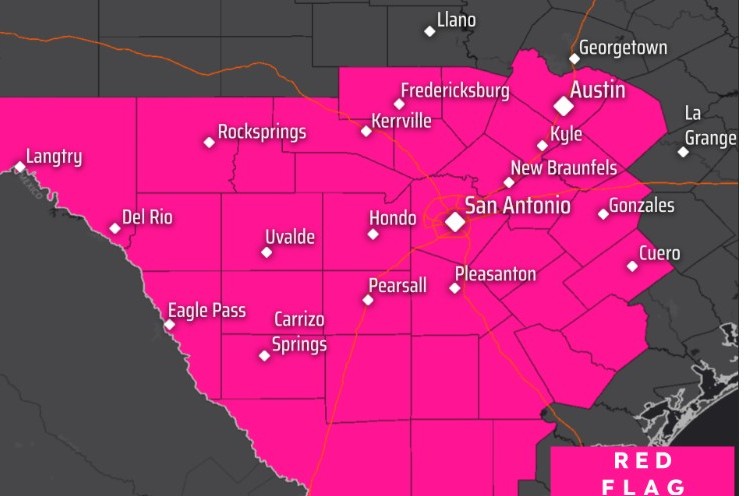 Saturday cold front raises wildfire risk
