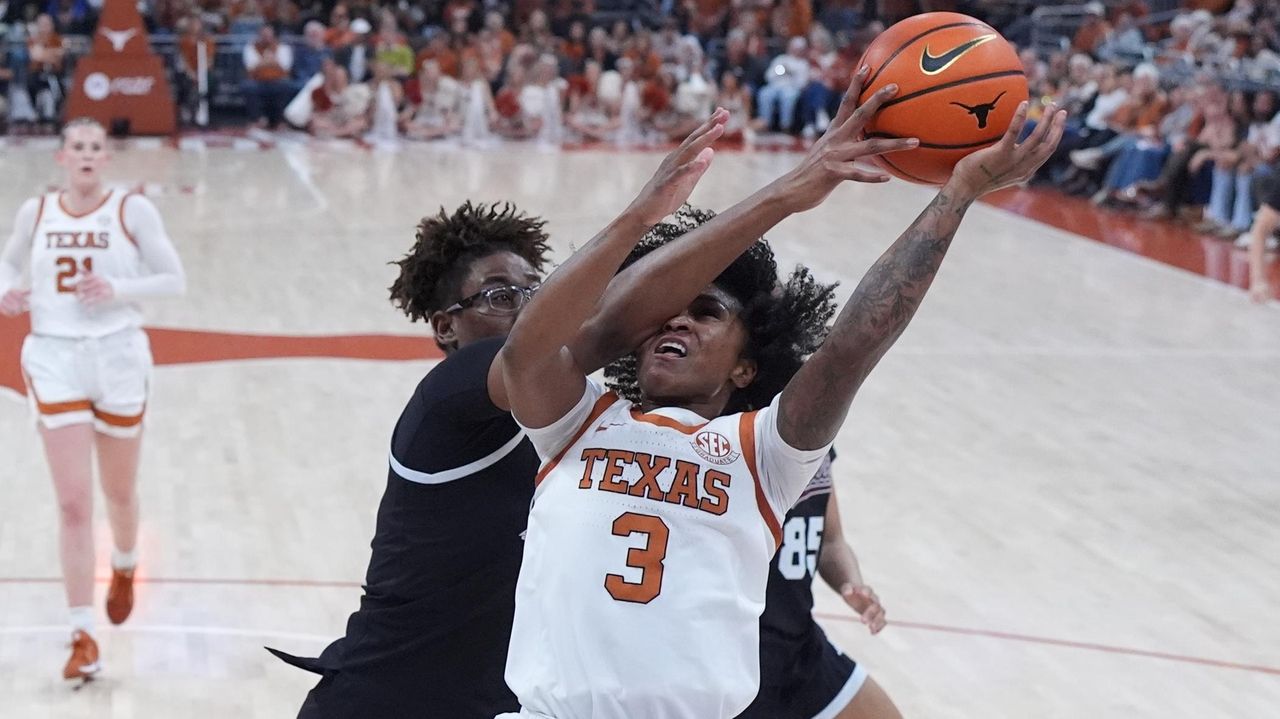 Madison Booker scores 23 points and No. 4 Texas routs Mississippi State 92-42