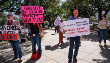 Rural residents rally against data centers at Texas State Capitol