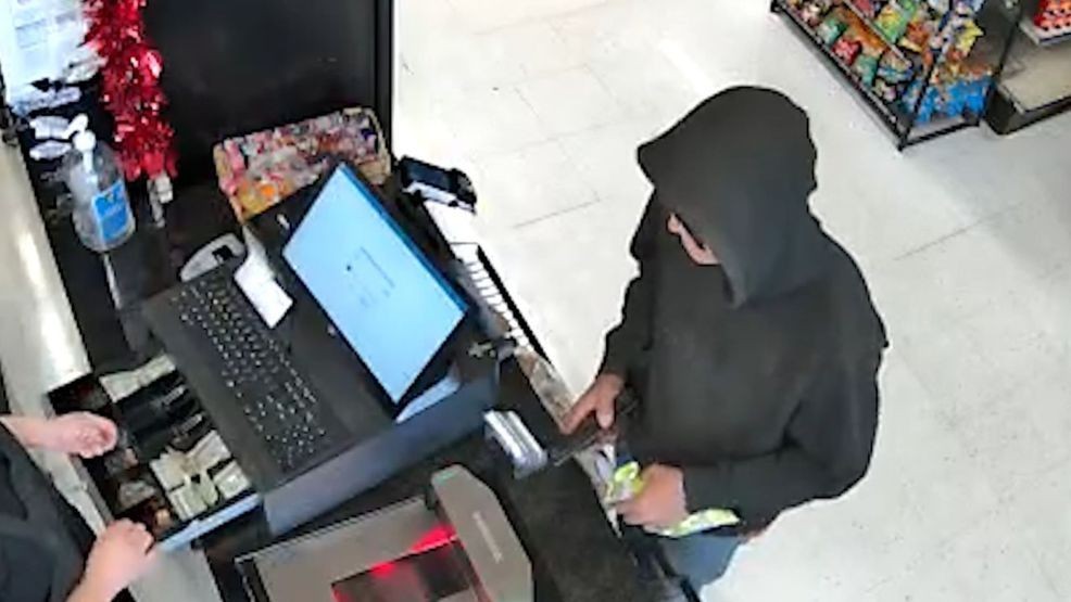 Armed man caught on surveillance camera robbing the El Fenix Bakery in El Paso's Lower Valley. Feb. 9, 2026. Credit: Crime Stoppers of El Paso