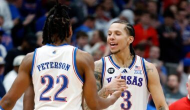 White scores 23 as No. 14 Kansas rebounds with 69-56 win over No. 5 Houston