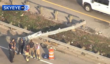 Houston Traffic: Crash damages guardrail, multiple northbound lanes of Highway 288 closed, TranStar says