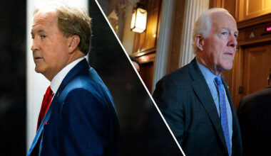 Texas Senate Primary candidates Ken Paxton, John Cornyn attend Trump's State of the Union address