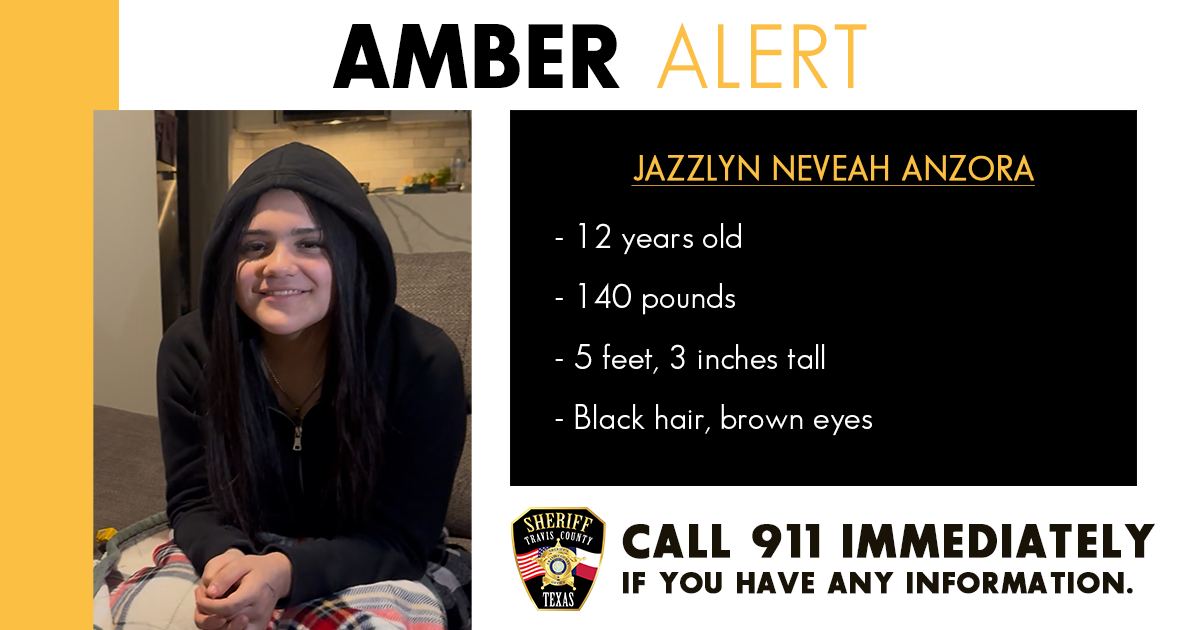 AMBER Alert issued for Austin 12-year-old girl