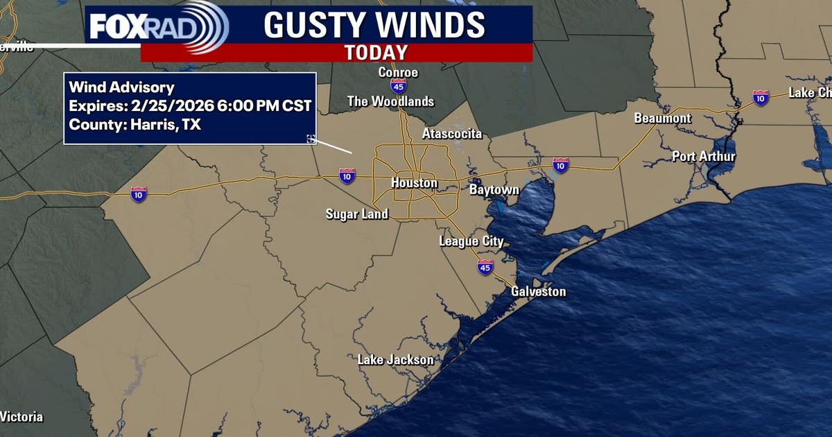 Houston weather: Gusty winds for Wednesday along with sunny skies