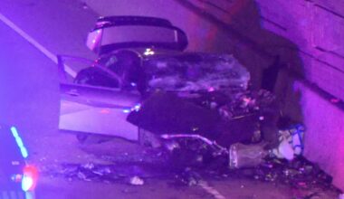 Dallas crash: 1 dead, 1 critical after car hits safety barrier on South R.L. Thornton Freeway