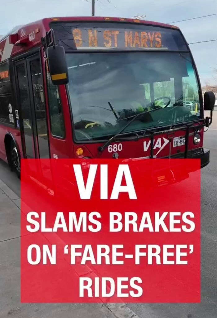 VIA board slams brakes on ‘fare-free’ push out of San Antonio City Hall