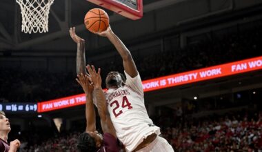 Richmond scores 23 points to lead No. 20 Arkansas past Texas A&M 99-84