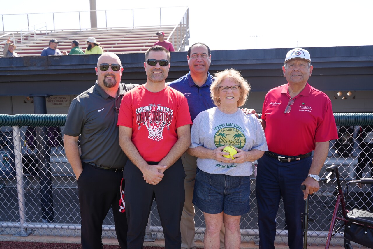 Brenda Marshall with fellow CCISD directors