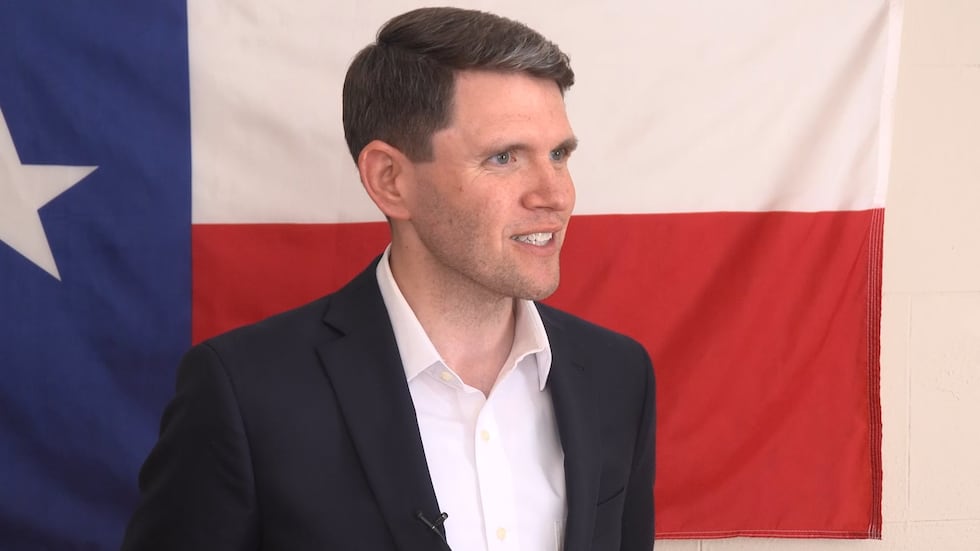 James Talarico, who has represented the Austin area in the Texas House since 2018, campaigned...