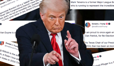 Trump launches flurry of endorsements en route to Texas visit