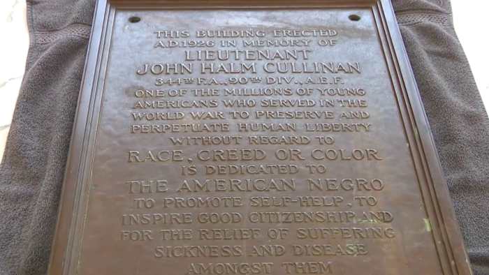 Missing 100-year-old plaque from historic Houston Negro Hospital returned