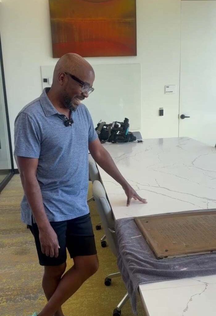 Missing 100-year-old plaque from historic Houston Negro Hospital returned
