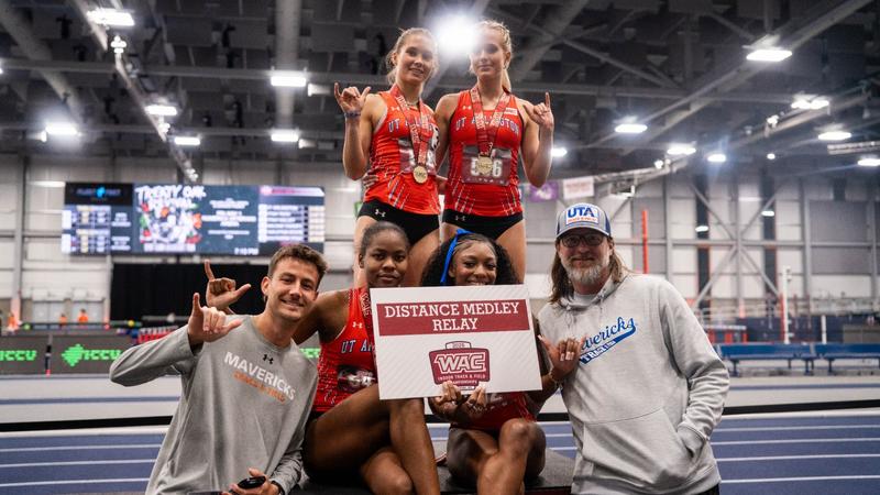 Mavericks Shine on Day One of WAC Indoor Championships