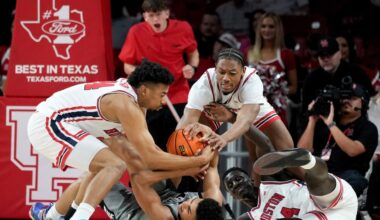 No. 5 Houston takes out the frustration of 3 straight losses with a 102-62 win over Colorado