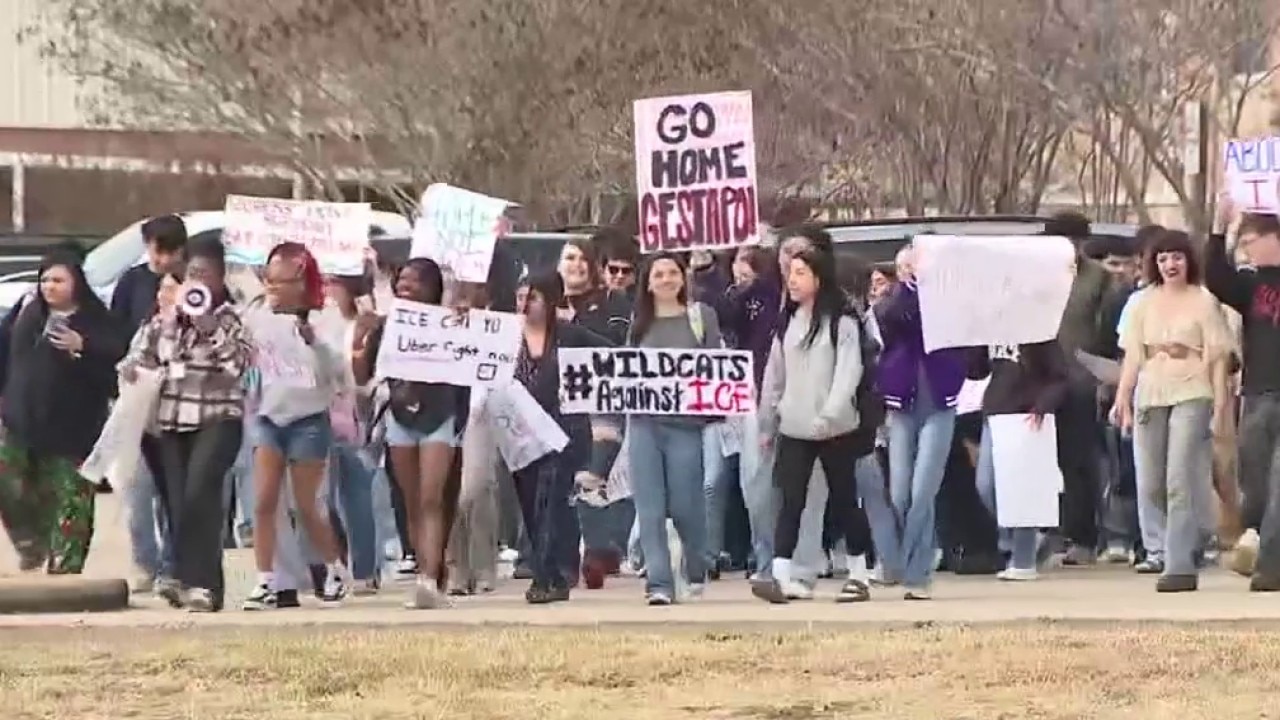 Elgin High School students march against ICE