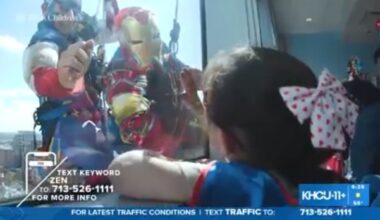 KHOU11: Moment of Zen – Superheroes visit Texas Children’s Visit Patients