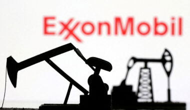 Illustration shows ExxonMobil logo