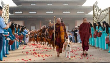 Buddhist monks on Walk for Peace journey to DC return to Fort Worth on Valentine’s Day