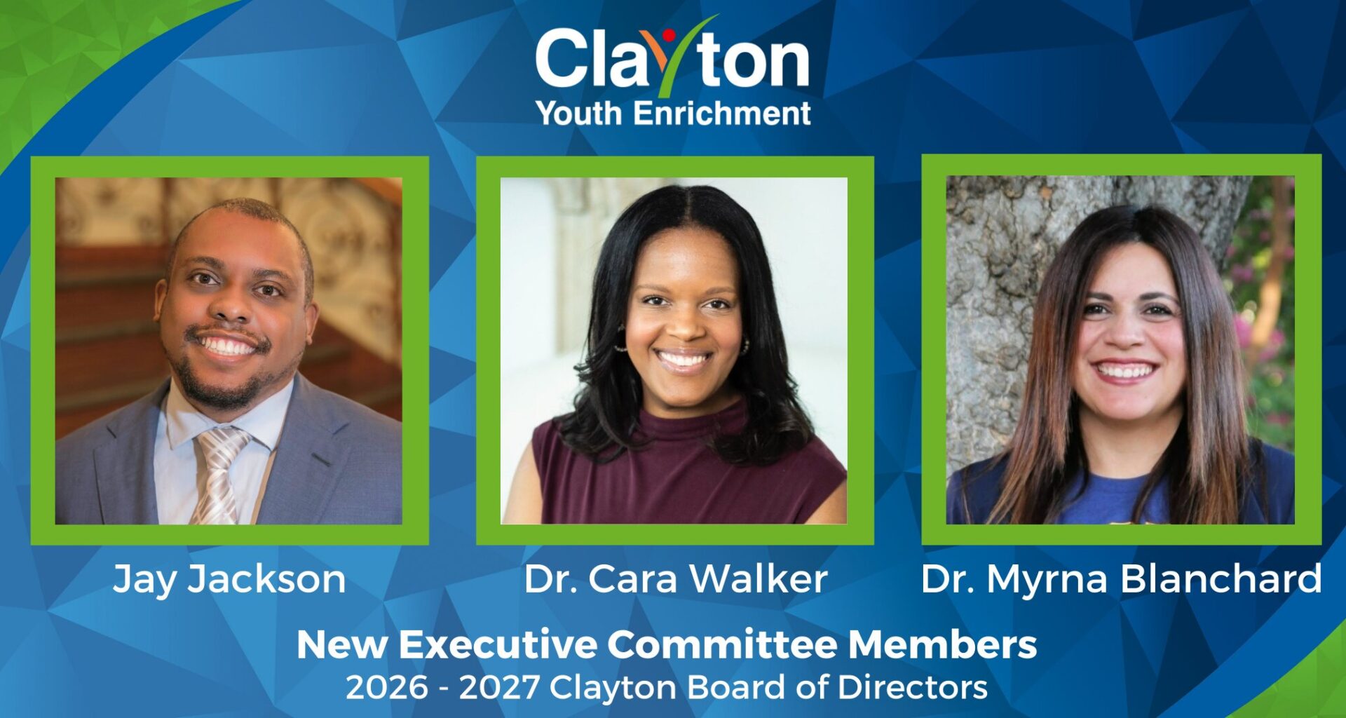 Clayton Youth Enrichment names 2026-2027 board of directors, executive committee