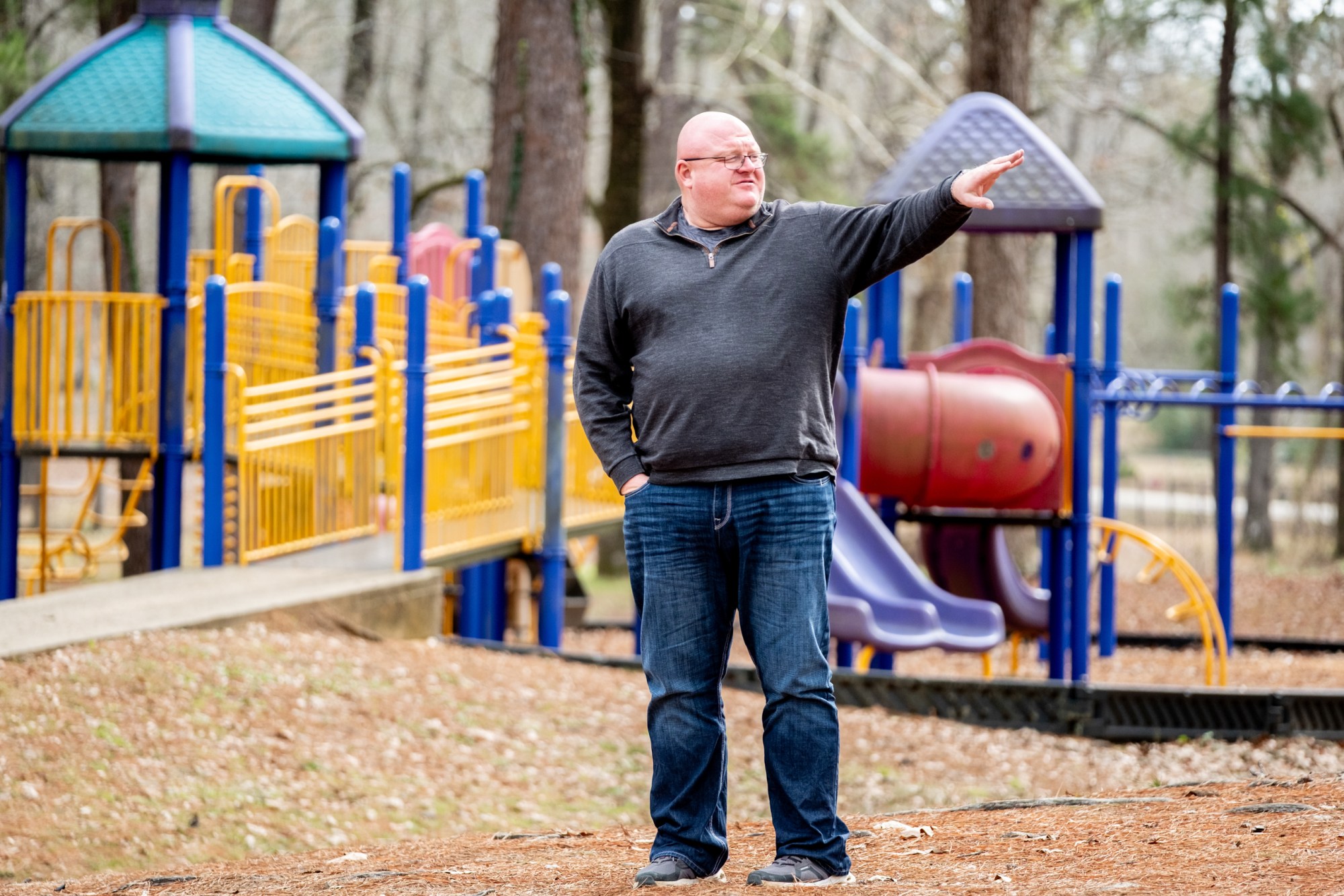 Pineland mayor Joseph Lane speaks about the city's plans to upgrade the facilities at Katherine Sage Temple Park on Thursday January 29, 2026.