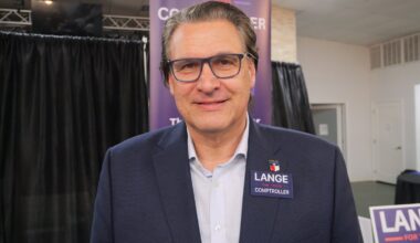 Michael Lange, candidate for Texas Comptroller, attended an event hosted by North Cameron County Democrats. (Photo: RGG/Steve Taylor)