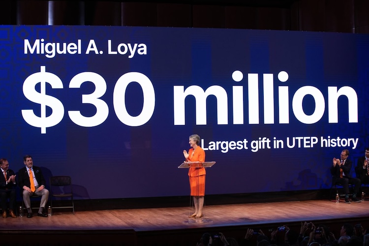 UTEP has named its college of engineering the Miguel A. Loya College of Engineering to recognize a $30 million gift -- the largest in university history -- from alumnus Miguel Loya.  