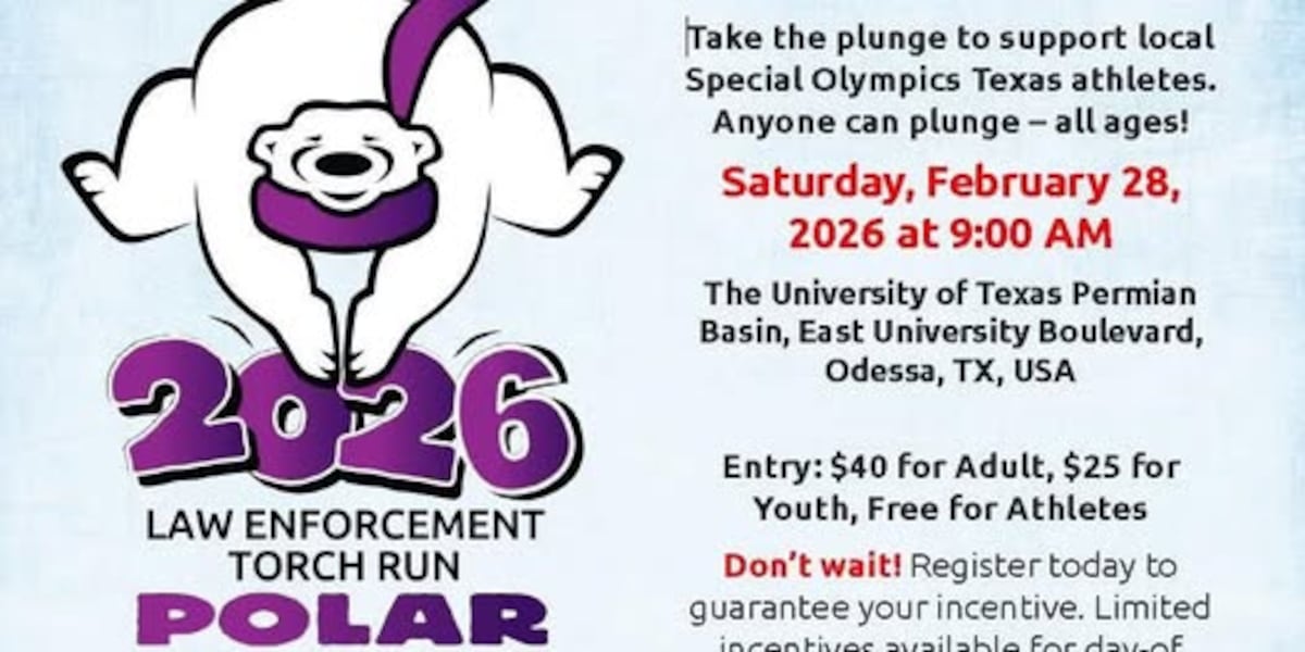 Odessa police invite community to Polar Plunge benefiting Special Olympics Texas
