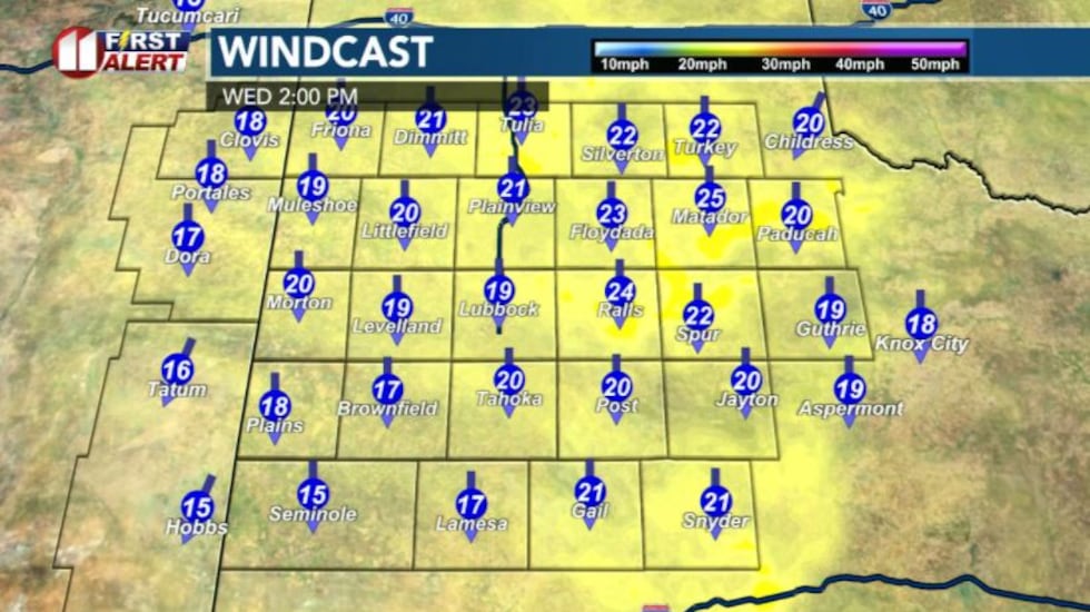Windcast Tuesday afternoon