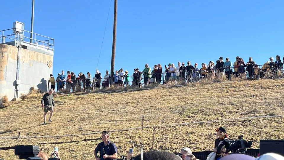 The grand opening of the Wishbone bridge in Austin, Texas, on Feb. 7, 2026. (KXAN Photo)