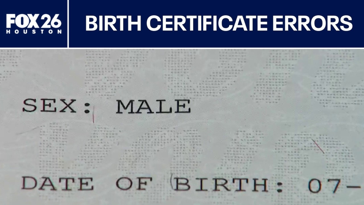 Houston woman finds wrong biological sex on Texas birth certificate