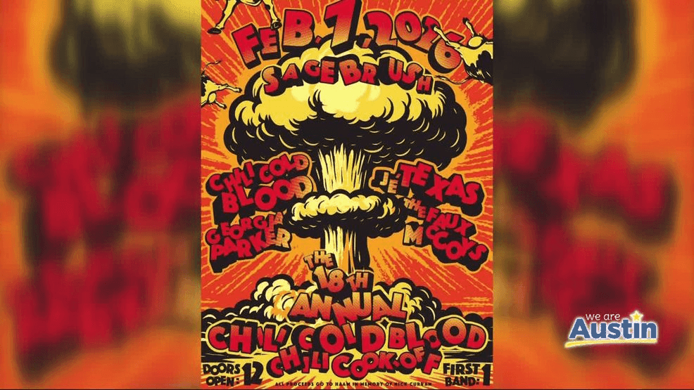 The Chili Cold Blood Chili Cook-Off happens February 7, 2026, in Austin, Texas, bringing the community together for great food, great music, and a cause worth supporting.