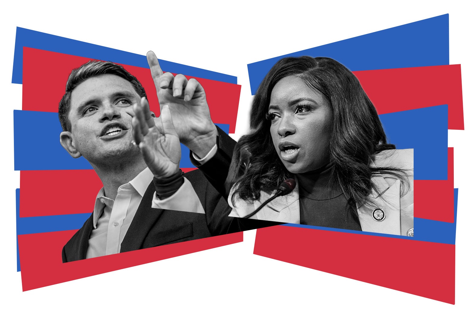 James Talarico and Jasmine Crockett.