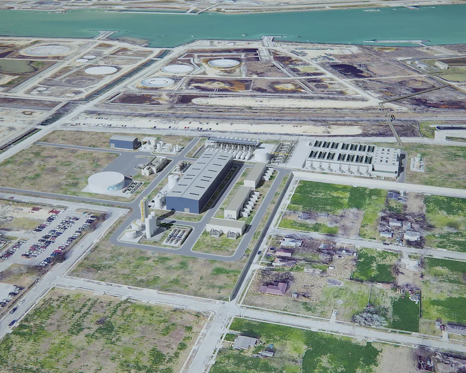 This rendering provides a general view of the overall site for the proposed Inner Harbor desalination plant in Corpus Christi, according to Efrain Rodriguez, vice president of business development at Acciona Aqua Corporation.