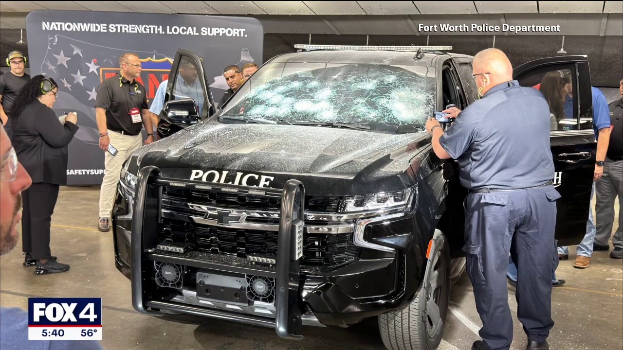 Fort Worth police get upgraded bulletproof patrol car windows