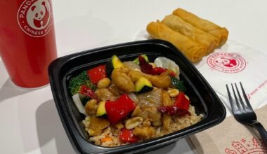 Panda Express offers an array of American-style Chinese food options, including rice, chow mein noodles, orange chicken, black pepper steak, honey walnut shrimp and egg rolls. (Courtesy Panda Express)