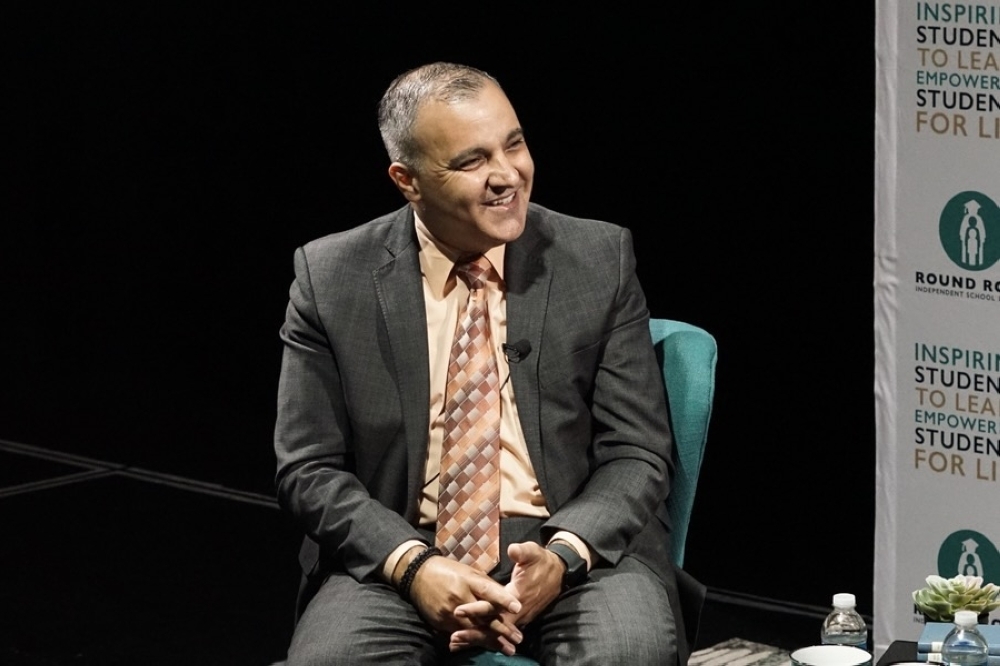 Round Rock ISD Superintendent Hafedh Azaiez was first hired by the district in 2021. (Courtesy Round Rock ISD)