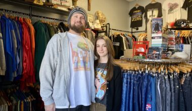 Co-owners Taylor Risher and Ryan Branning opened Remnant Resale in fall 2024. (Katlynn Fox/ Community Impact)