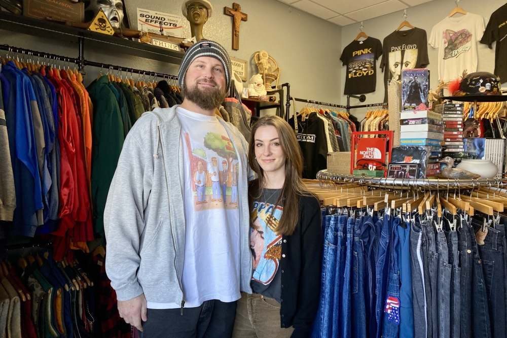 Co-owners Taylor Risher and Ryan Branning opened Remnant Resale in fall 2024. (Katlynn Fox/ Community Impact)