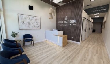 the interior of a wellness studio