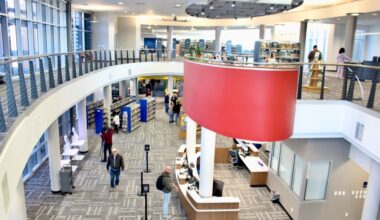 Allen Public Library aerial