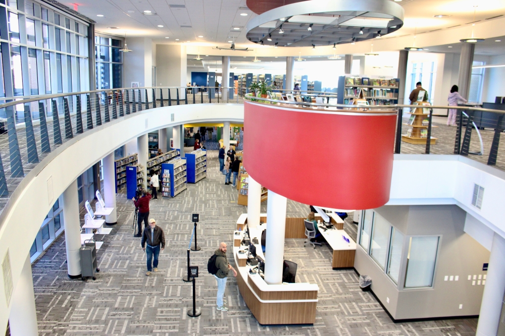 Allen Public Library aerial