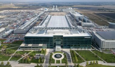Aerial view of Samsung Austin Semiconductor