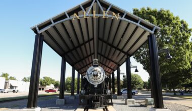 Train depot in downtown Allen