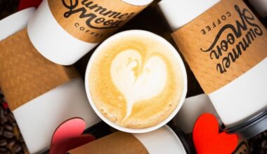 The coffee shop's menu includes hot and cold beverages, sweetened with the business's signature Moon Milk. (Courtesy Summer Moon Coffee)