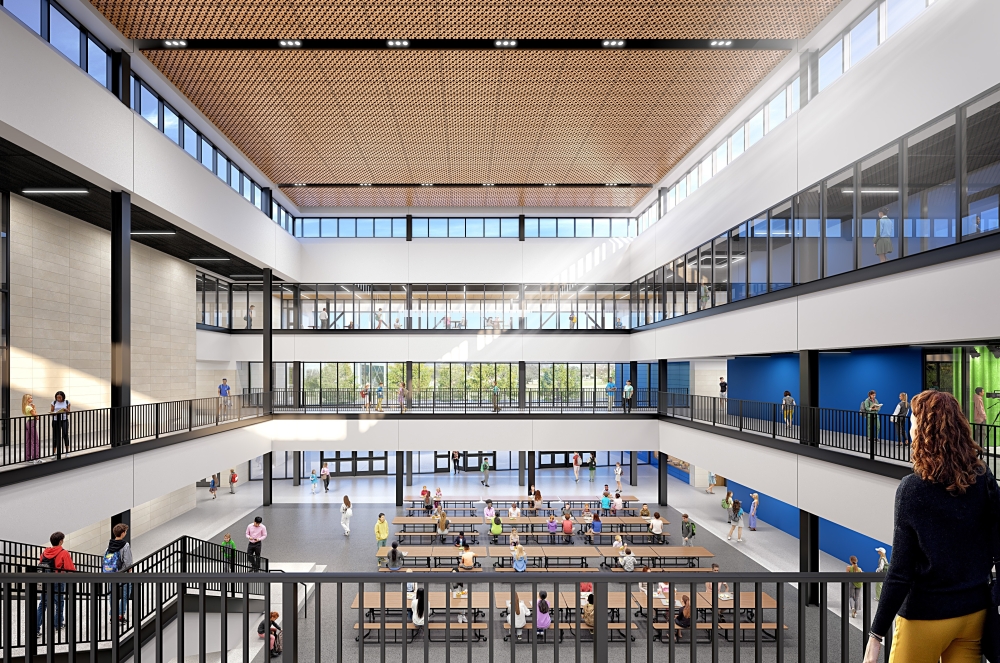 Construction on the new Richardson West Middle School is set to begin this summer. (Courtesy Glenn Partners)